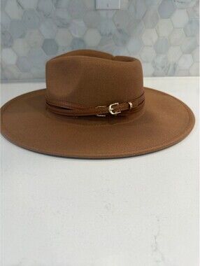 Altar'd State Brown Wide Brim Hat OS NWT